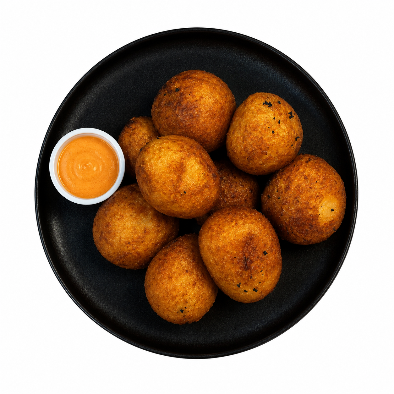 Bolita de papa con queso mozarella