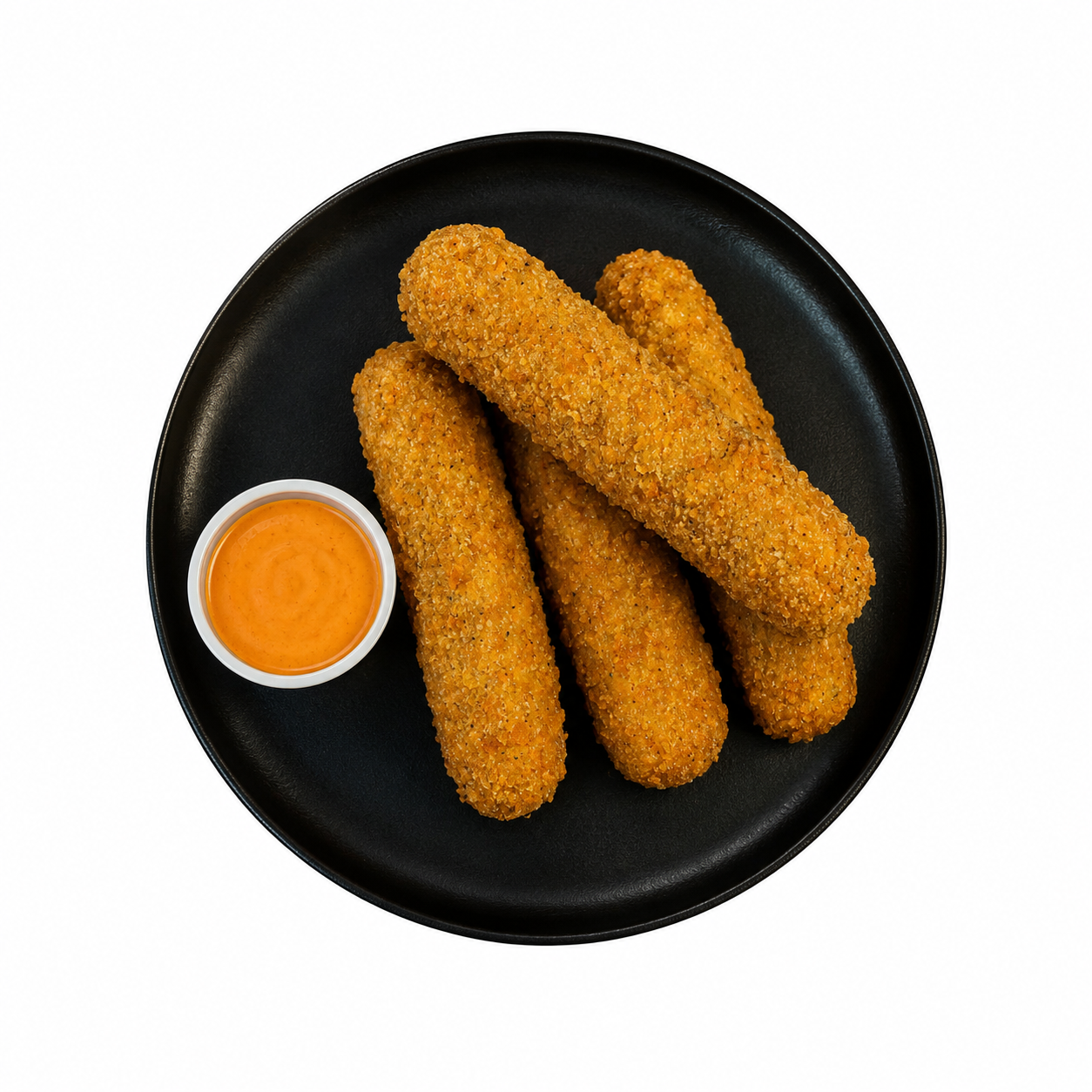 Dedos de queso empanizados con queso mozarella