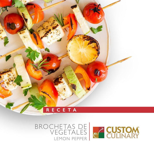 BROCHETAS DE VEGETALES LEMON PEPPER