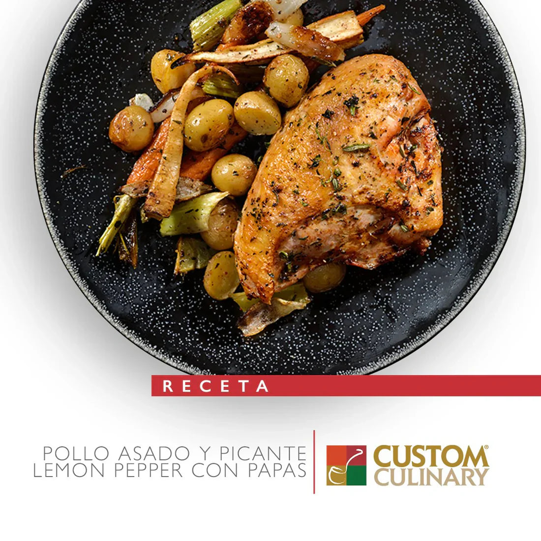 POLLO ASADO Y PICANTE LEMON PEPPER CON PAPAS