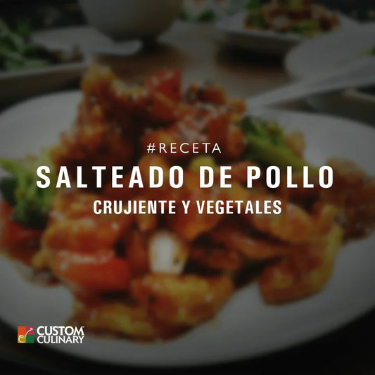 RECETA DE SALTEADO DE POLLO CRUJIENTE Y VEGETALES MANGO-HABANERO