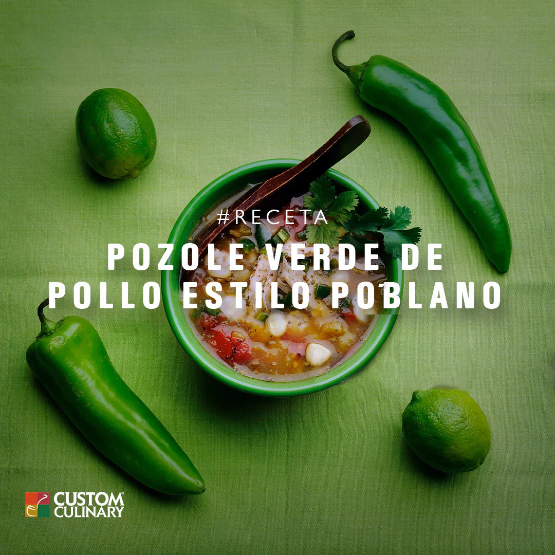 POZOLE VERDE DE POLLO ESTILO POBLANO