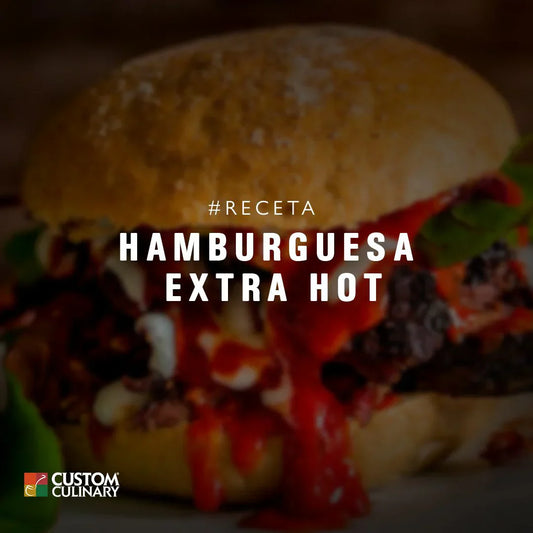 RECETA DE HAMBURGUESA DE ARRACHERA EXTRA HOT