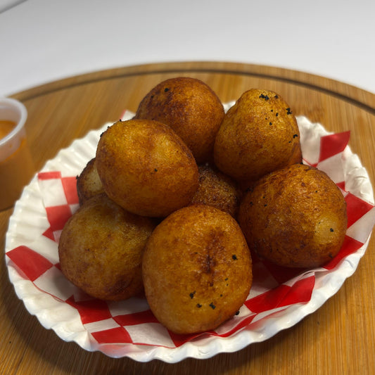 Bolita de papa con queso mozarella