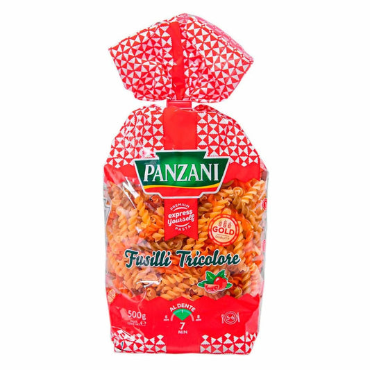 Pasta Fusilli Tricolor Panzani 500 gr