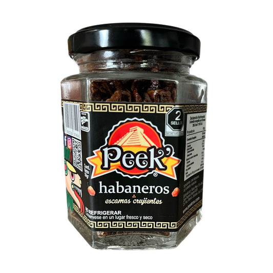 Salsa Peek Escamas de Habanero Crujientes sin aceite (Chicharron de habanero) 50g