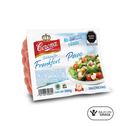 Salchichas tipo Frankfort de Pavo 500g