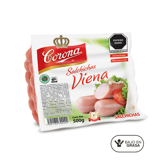 Salchicha Viena Corona 500grs.